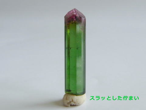 バイカラートルマリン結晶