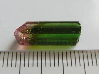 バイカラートルマリン結晶